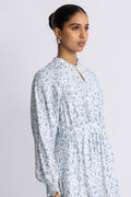 Cajsa Karalynn Dress Aop - Skyway Flower