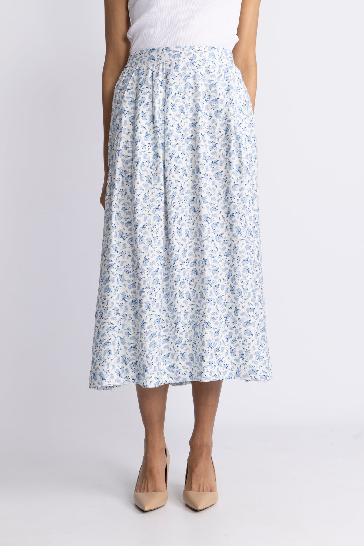 Cajsa Karalynn Skirt Aop - Skyway Flower
