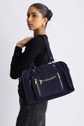 Mille Suede - Navy W. Gold
