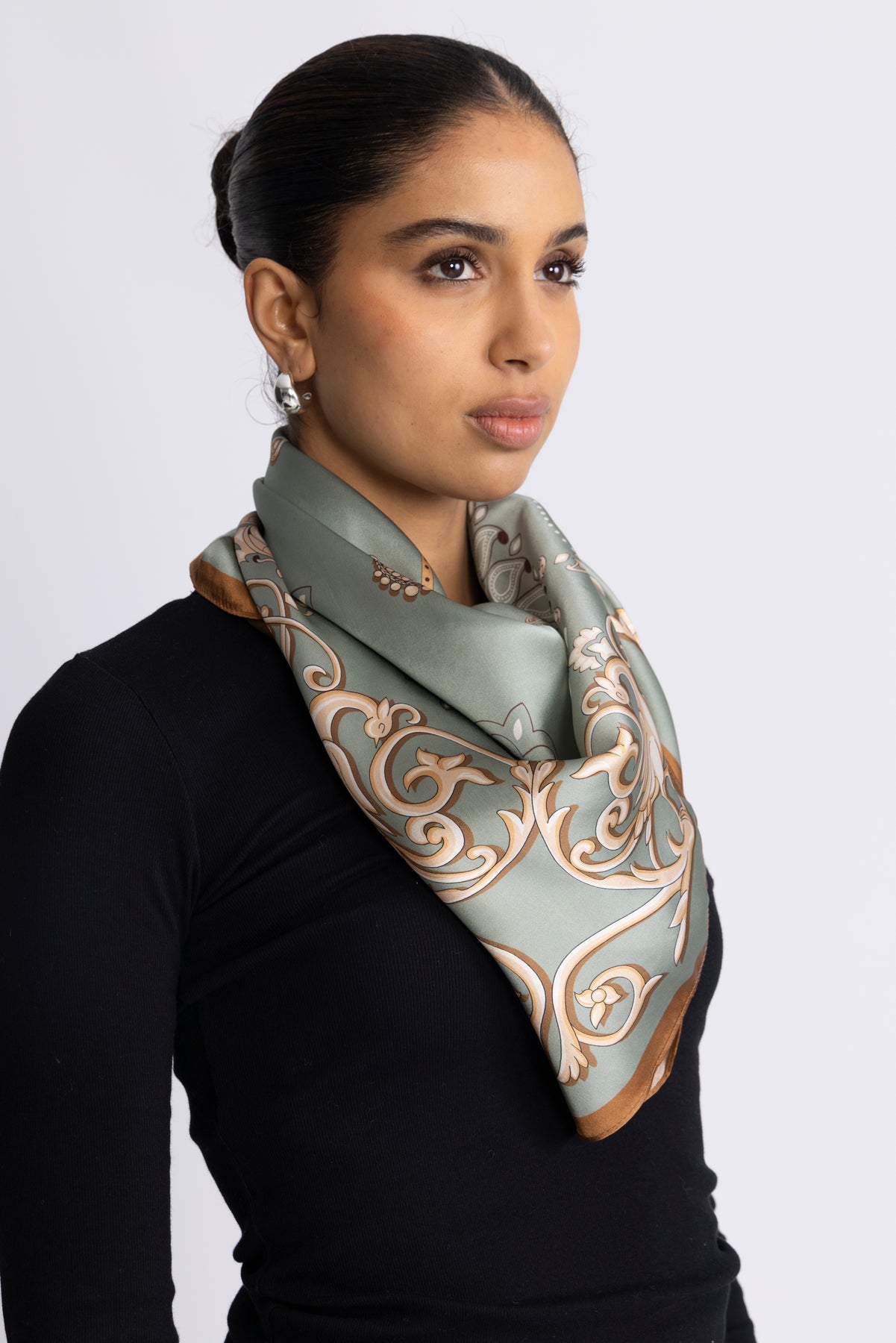 Lola Sidenscarf - Ljusgrön