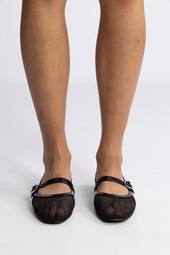 Bialilja Mary Jane Mesh - Black