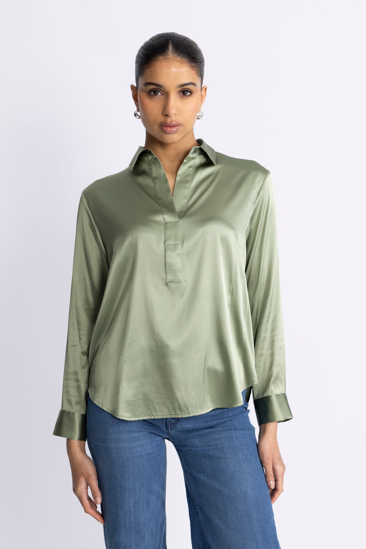 Leia Blouse - Pale Green
