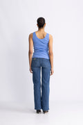 GANT Slim Ribbed Tank Top - Perfect Blue