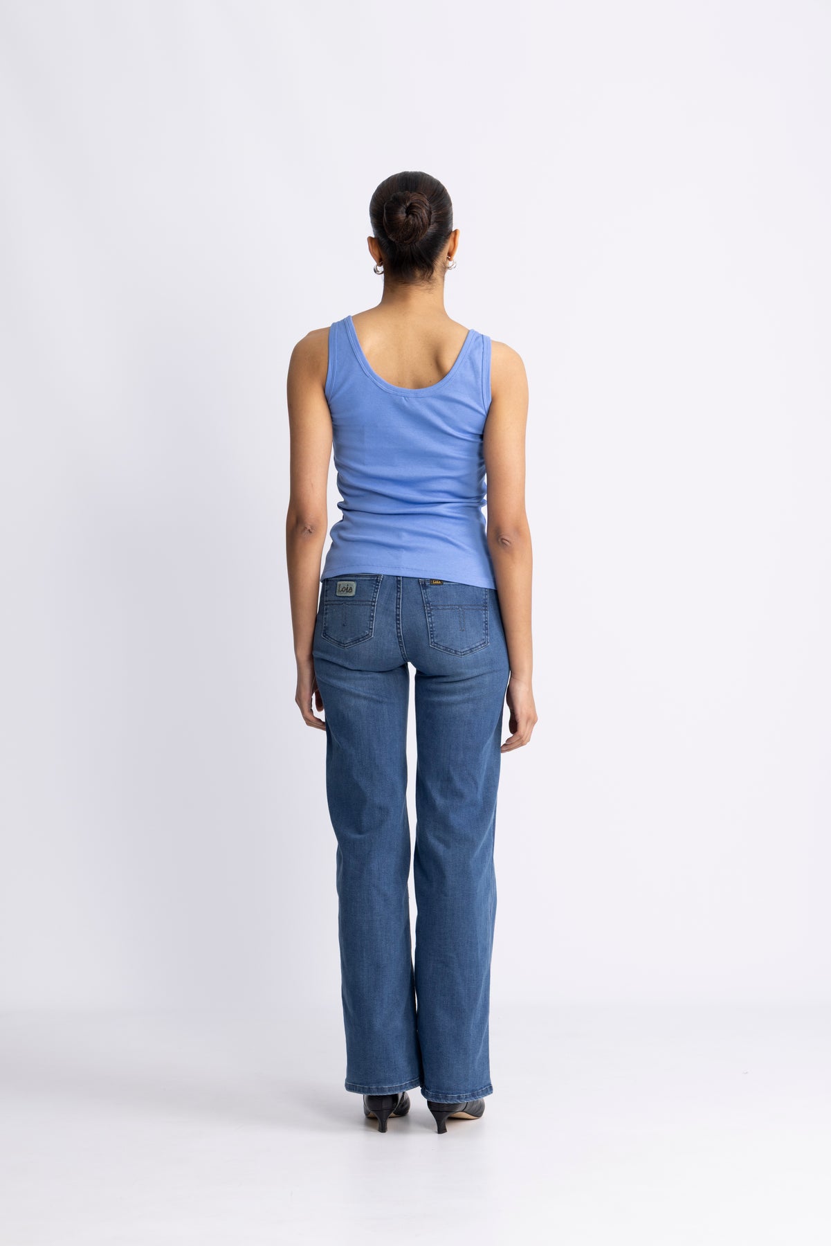 GANT Slim Ribbed Tank Top - Perfect Blue