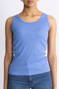 GANT Slim Ribbed Tank Top - Perfect Blue