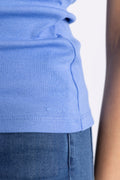 GANT Slim Ribbed Tank Top - Perfect Blue