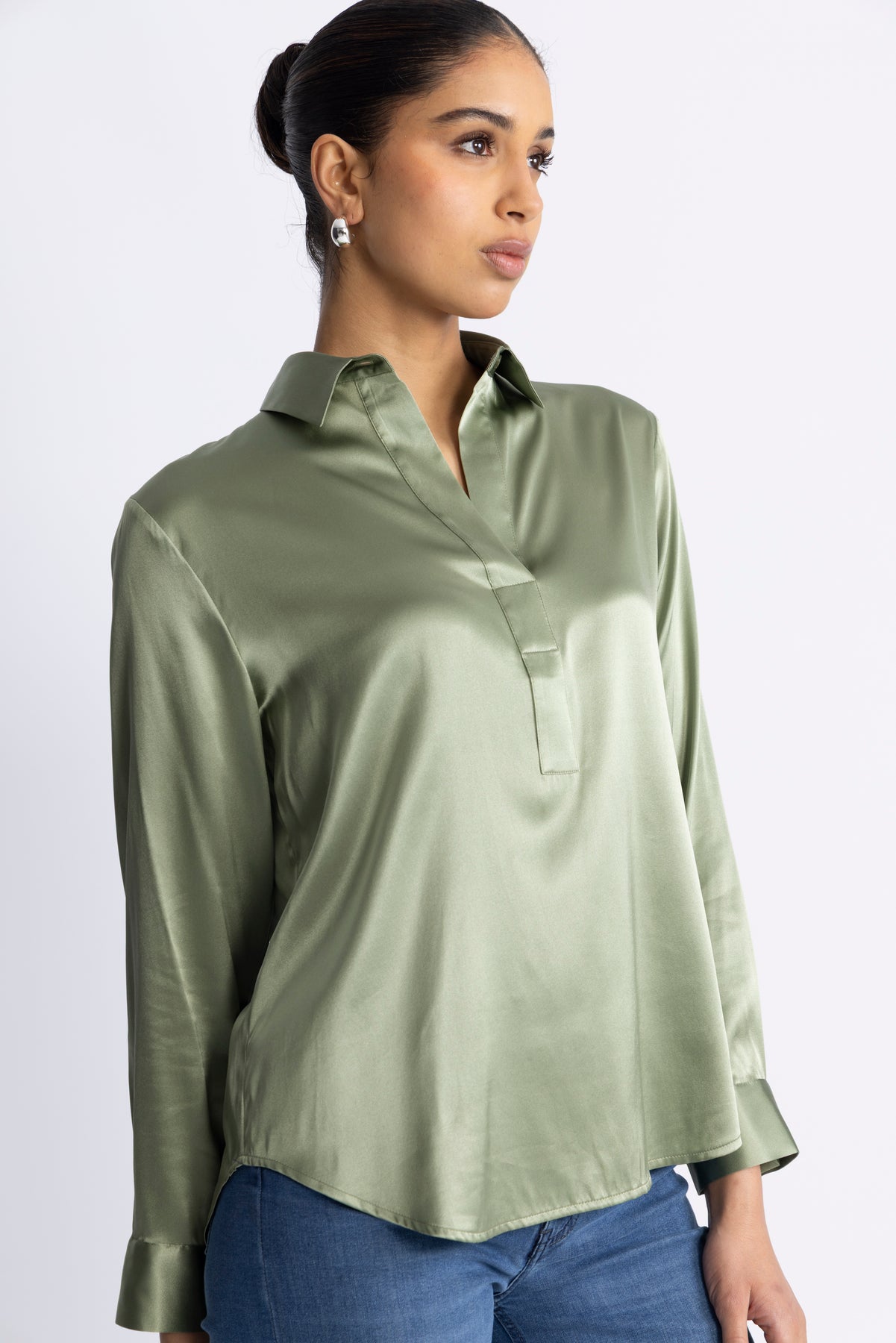 Leia Blouse - Pale Green