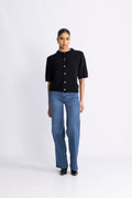 Kae Ss Knit Cardigan - Black