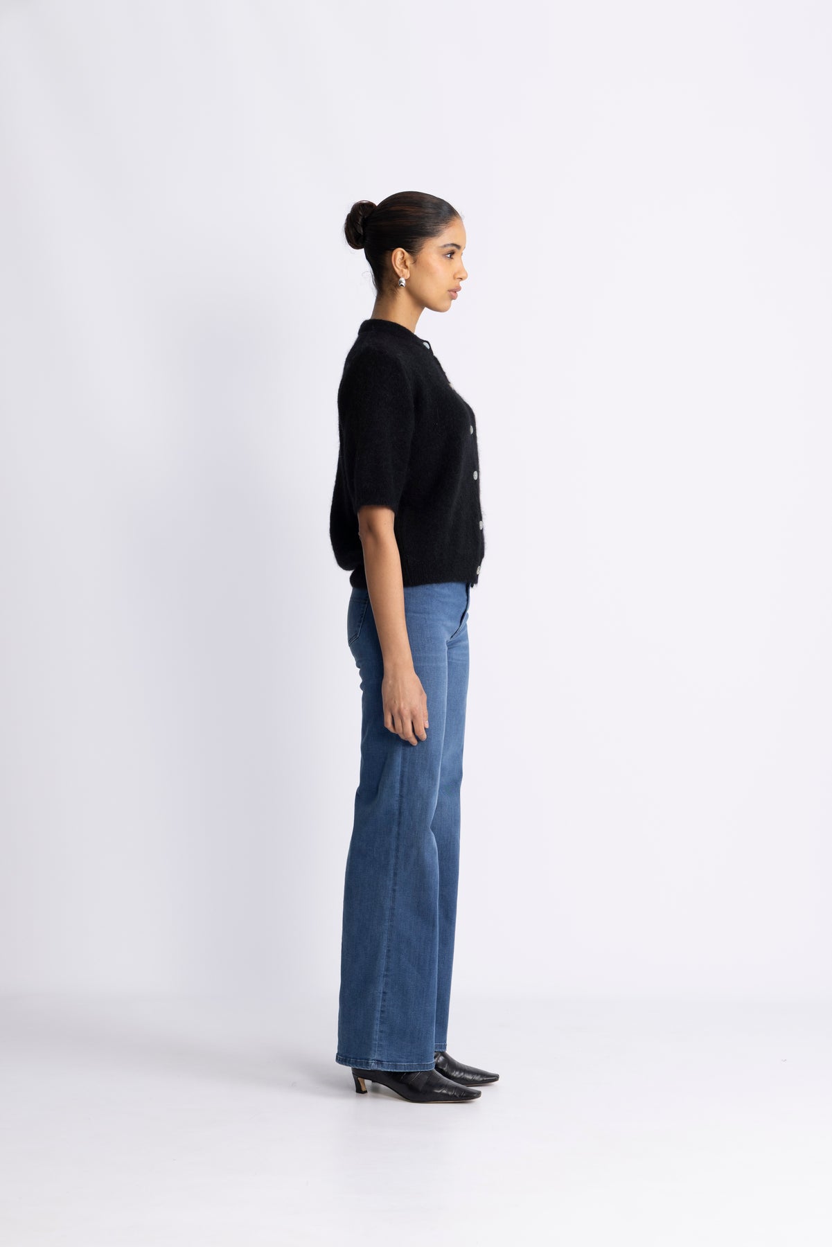 Kae Ss Knit Cardigan - Black