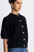 Kae Ss Knit Cardigan - Black