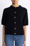 Kae Ss Knit Cardigan - Black
