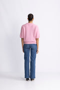 Kae SS Knit Cardigan - Blush