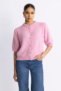 Kae SS Knit Cardigan - Blush