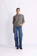 Noella Kae SS Knit Cardigan - Brun
