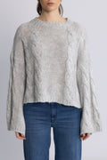 Lyza Sh Knit - Light Grey Melange