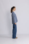 Sofie V-Neck Sweater - Faded Denim