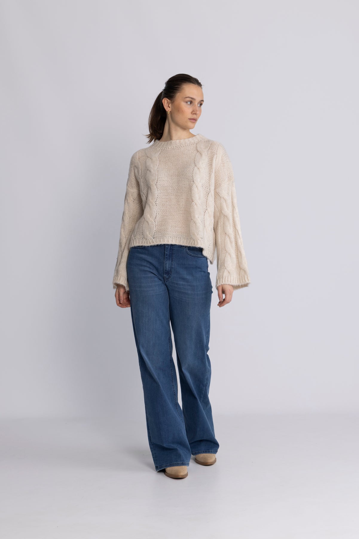 Lyza Sh Knit - Ivory
