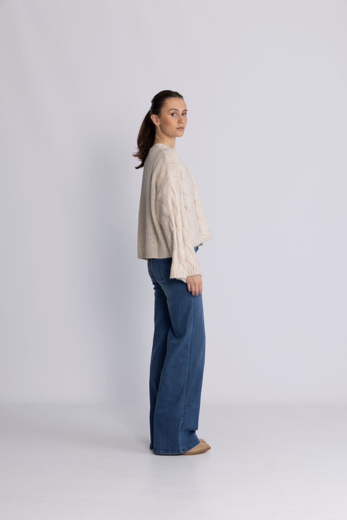 Lyza Sh Knit - Ivory