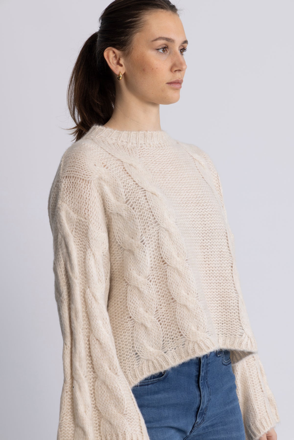 Lyza Sh Knit - Ivory