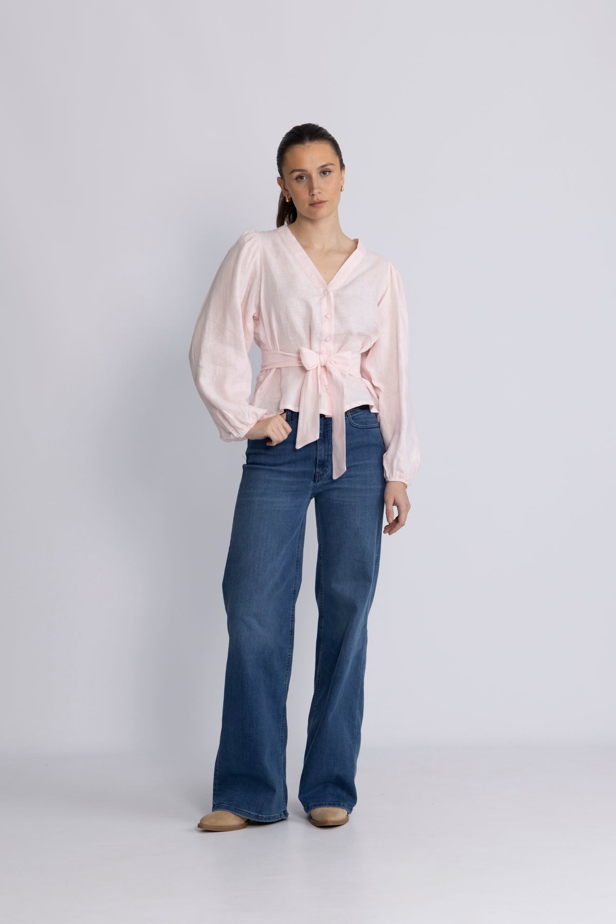 Edith Linen Shirt - Festival Bloom