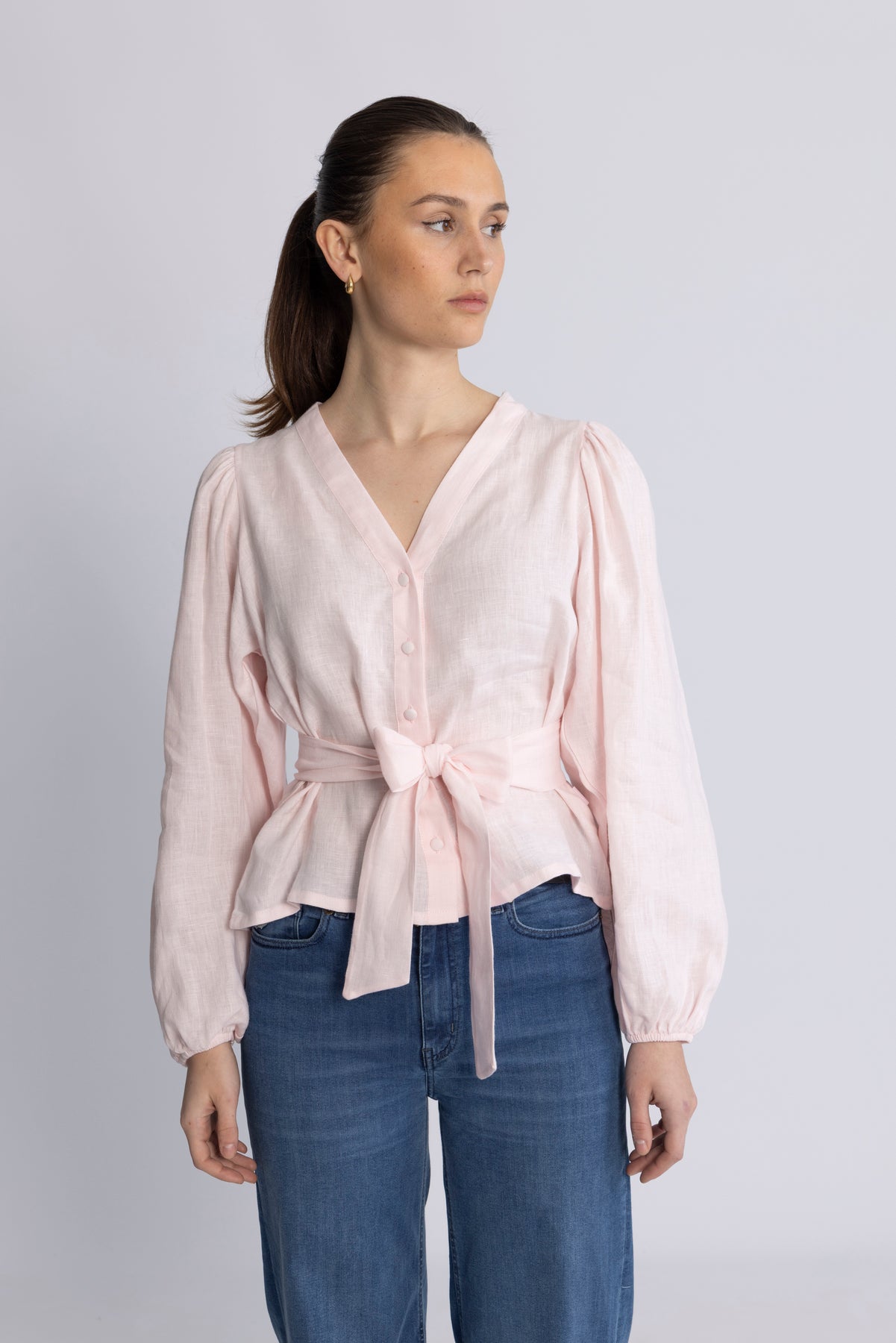 Edith Linen Shirt - Festival Bloom