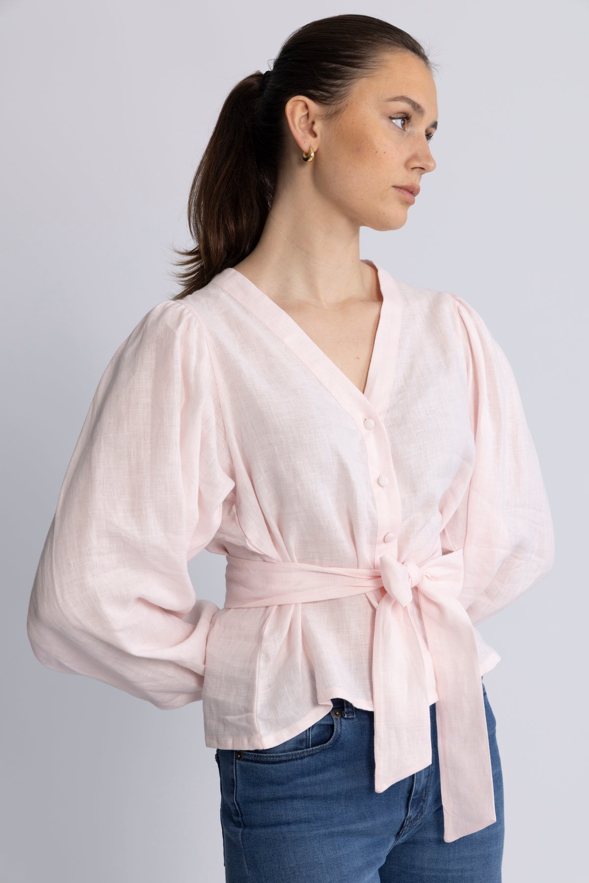 Edith Linen Shirt - Festival Bloom
