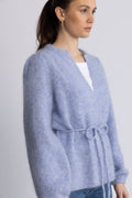 Fredrikke Chunky Cardigan - Ljusblå