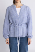Fredrikke Chunky Cardigan - Ljusblå