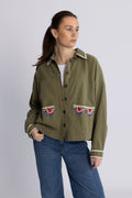 Yasmirra Embroidered Jacket S. - Capulet Olive