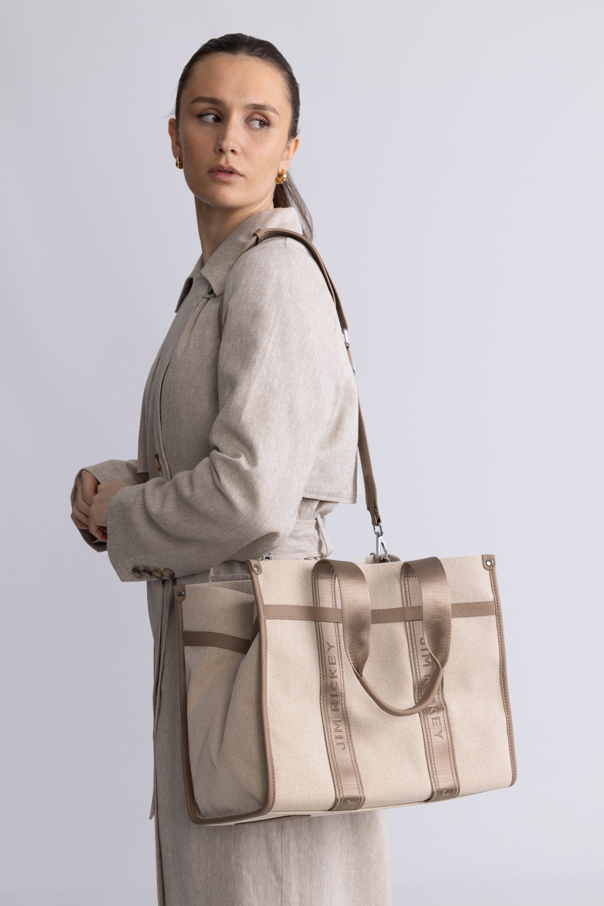 Cali Tote - Offwhite/Mole
