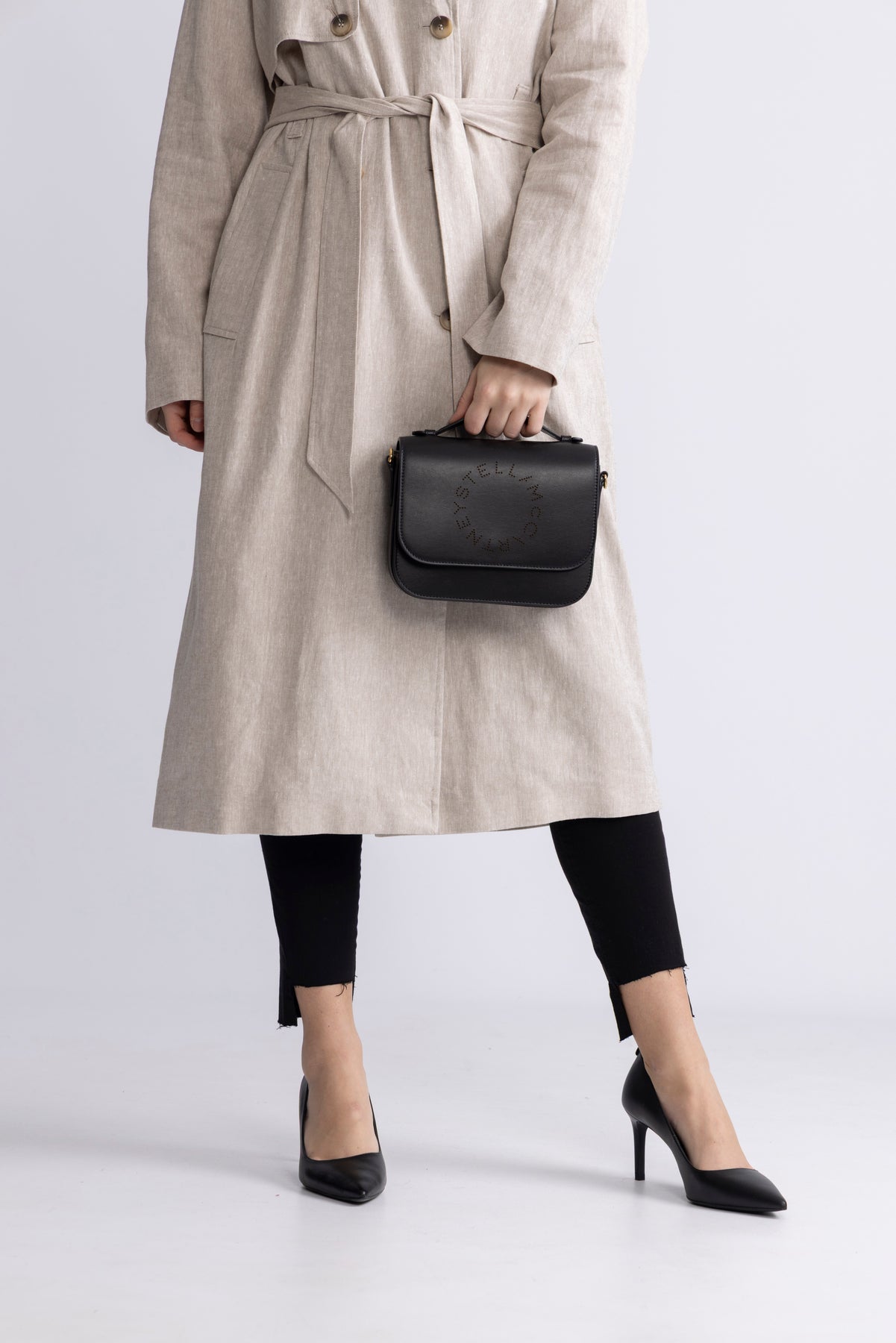Logo Messenger Crossbody Bag - Svart
