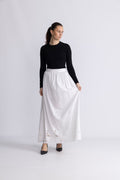 Dahlia Hw Ankle Broderi Kjol B - Bright White