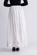 Dahlia Hw Ankle Broderi Kjol B - Bright White