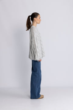 Lyza Knit - Light Grey Melange