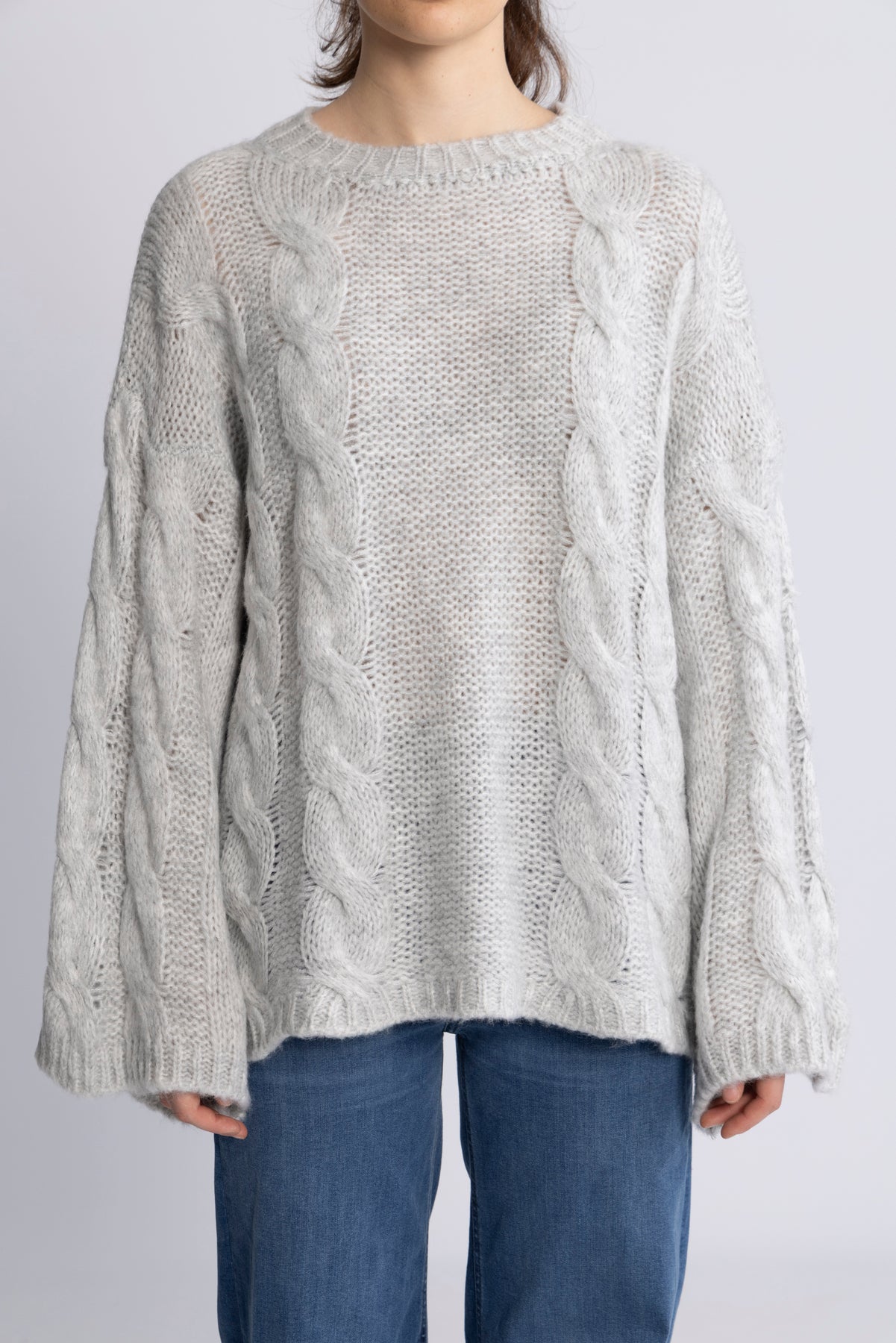 Lyza Knit - Ljusgrå Melerad