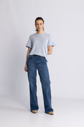 Lara Linen Tee - Kentucky Blue