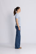 Madeleine Linen Tee - Kentucky Blue