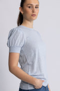 Madeleine Linen Tee - Kentucky Blue