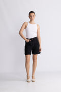Maya Short Z - Svart Linne