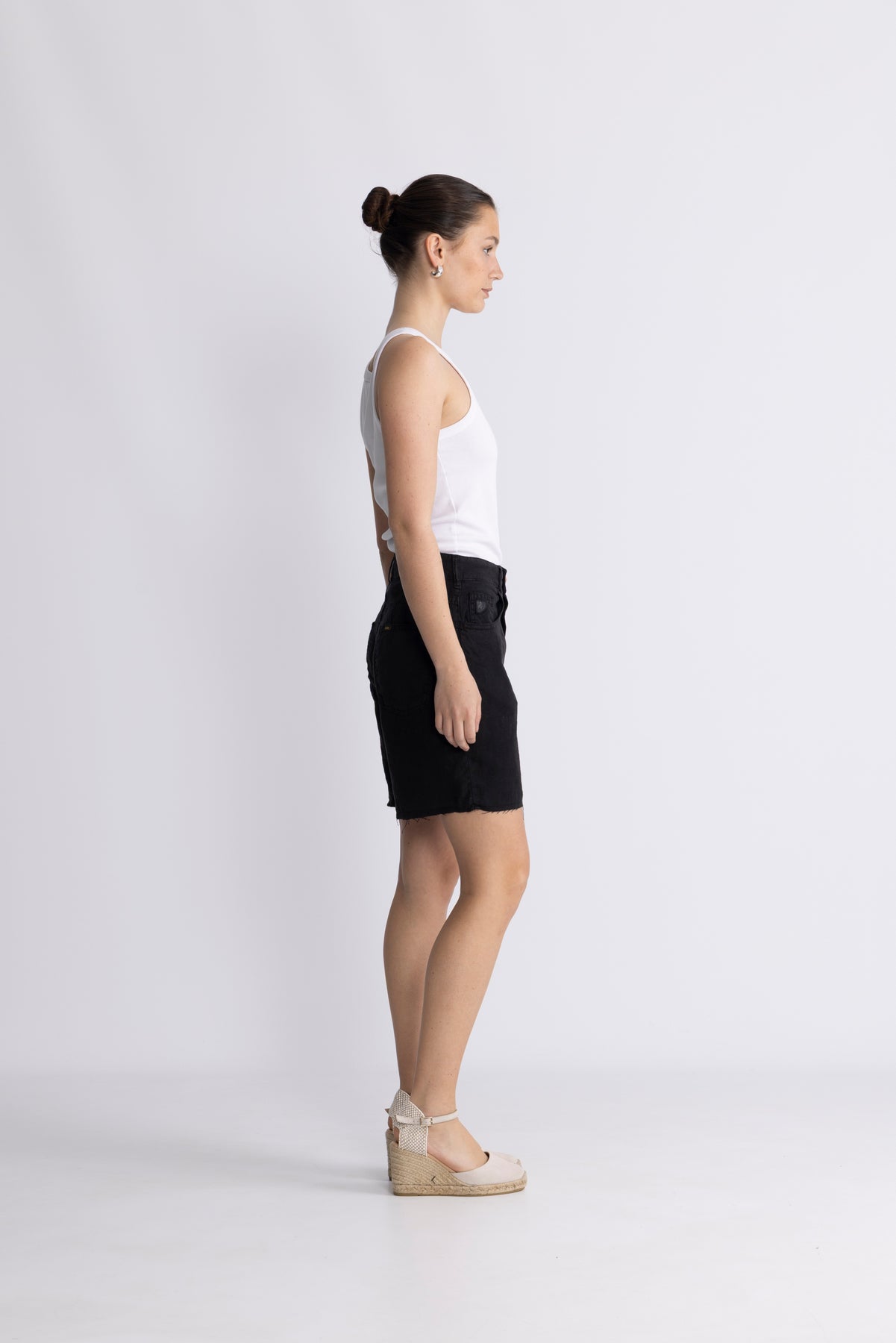Maya Short Z - Svart Linne