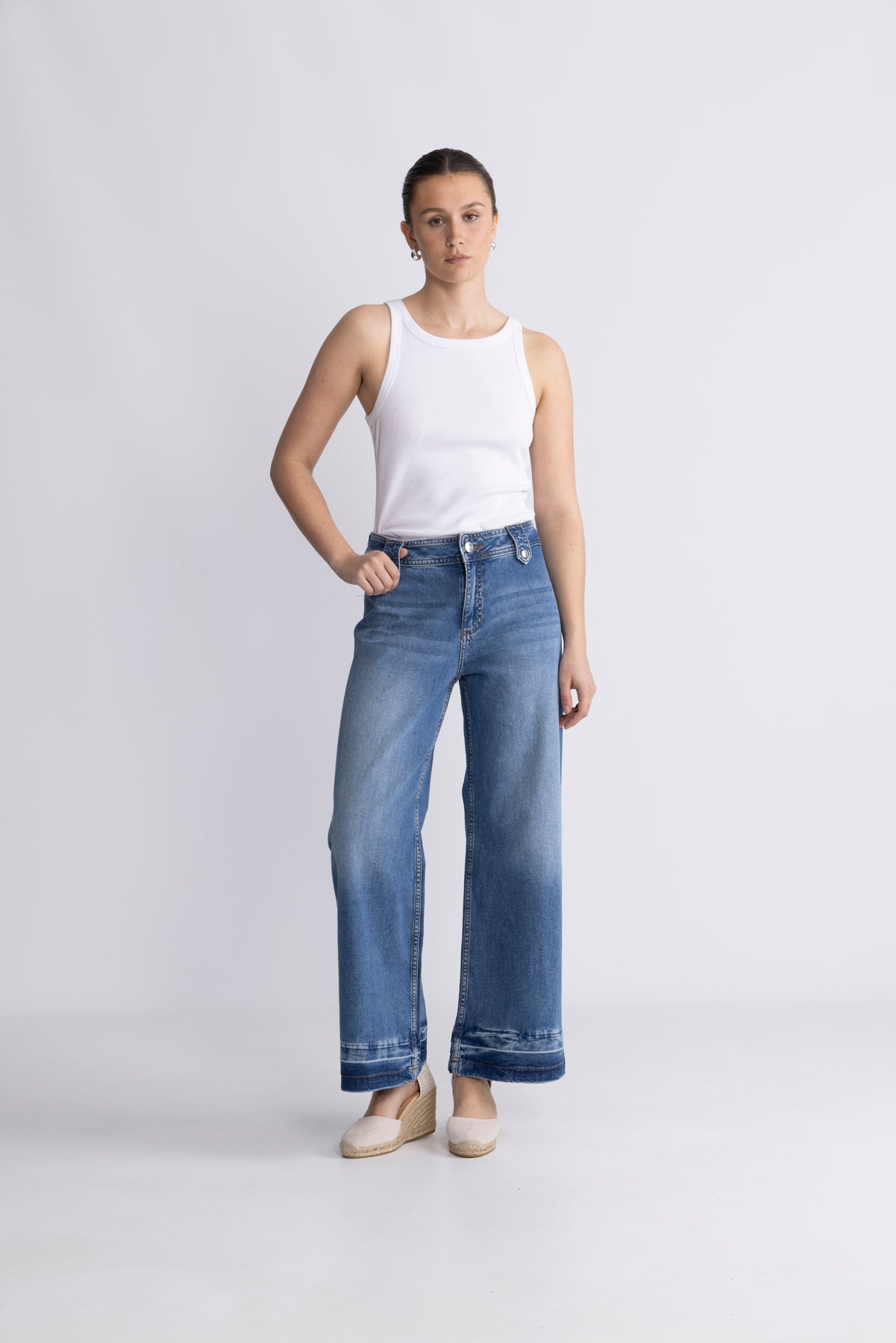 Hermina Zack Jeans - Mid Blue