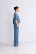 Prismcc Wide Pant - Denimblå