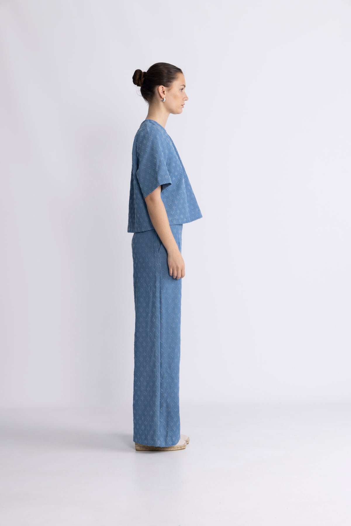Prismcc Wide Pant - Denimblå