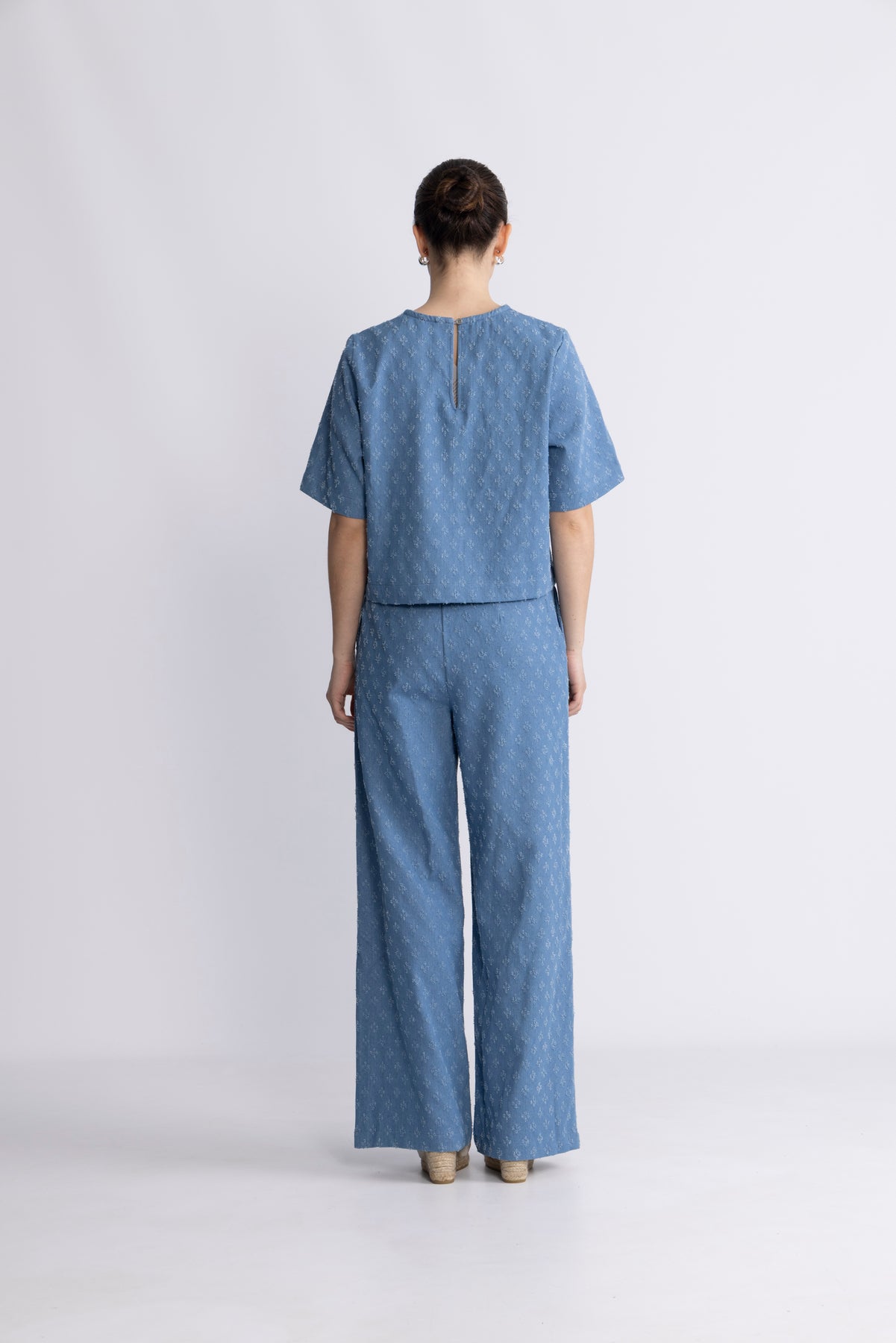 Prismcc Wide Pant - Denimblå