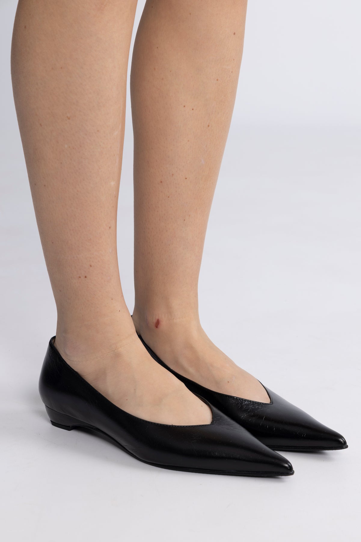 Isla Leather Pump - Svart