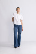 Beckie Organic Puff Tee - Bright White