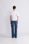 Beckie Organic Puff Tee - Bright White