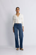 Àvora Cashmere Blend Cardigan - Offwhite