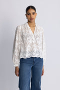 Tazzin Caza Blus - Vit