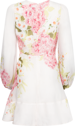 Organza Mini Dress - Cherry Bloom